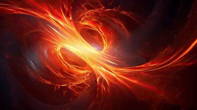 Abstract background fire flames circulation.