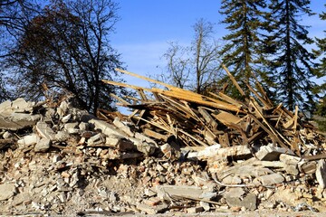 demolishing the old big house