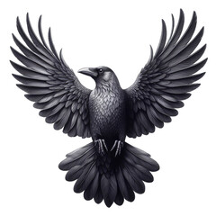 Obraz premium Intense Gaze of the Crow, GENERATIVE AI