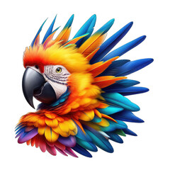 Obraz premium Chirpy Tropical Parrot Beauty, GENERATIVE AI