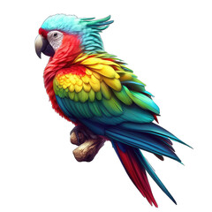 Stunning Exotic Parrot Beauty, GENERATIVE AI