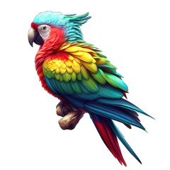 Obraz premium Stunning Exotic Parrot Beauty, GENERATIVE AI