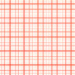 Red checkered line vector pattern. Seamless tablecloth texture.