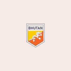 Bhutan - Show your love with this powerful flag and shield design.