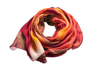 Women's silk scarf multicolored