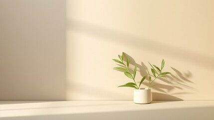 A simple abstract light cream primary background for product