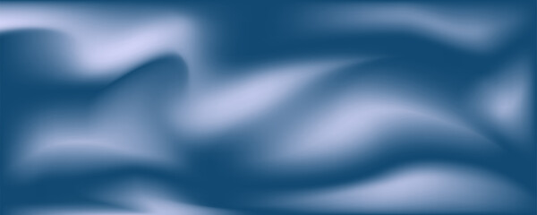 Vibrant flow deep blue winter gradient mesh. vector horizontal simple wave background.