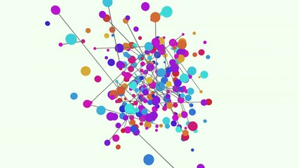 Visual representation of a social network with dots representing people and lines depicting their relationships. Simplified yet powerful illustration of interconnectedness