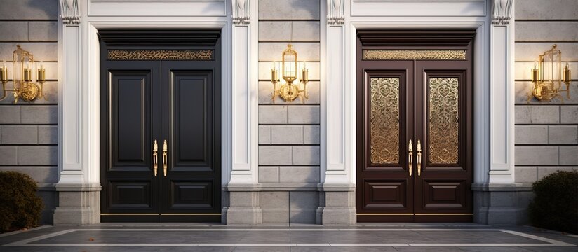 Luxury houses timeless entry doors