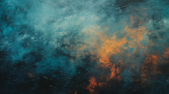 Fototapeta Heavy oil paint texture , background abstract , dark colors. Generative AI