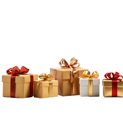 Festive Gift Boxes: Unwrapping Joy: transparent background