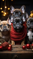 Adorable Winter Christmas Dogs