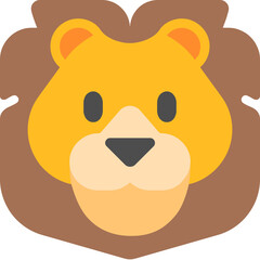 cute lion vector art, cute animal vector art, cute vector emoji