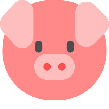 cute pig vector art, cute piggy vector art, cute animal vector art, cute vector emoji