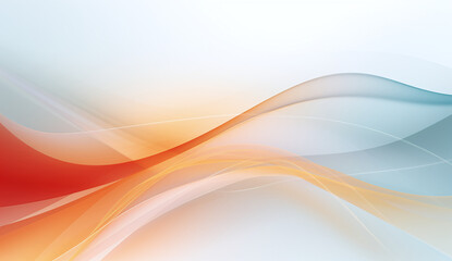Blue and orange technology waves abstract background