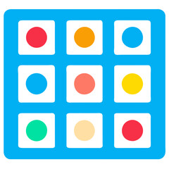 set of colorful buttons