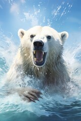 A polar bear