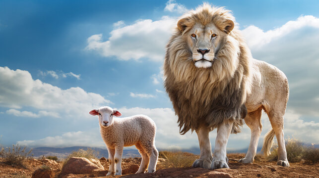 Christian parable of the lion and the lamb