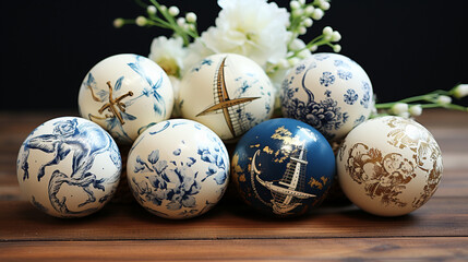 Decoupage nautical decor: Nautical-themed home decor pieces beautifully decoupaged with anchors, ropes, and seashells