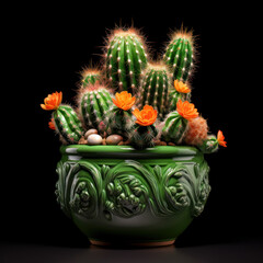 Cactus in a Pot, Studio Shot, Generative AI