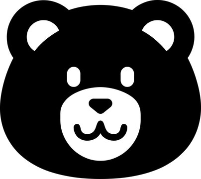 cute bear vector art, cute animal vector art, minimalist animal vector art, cute vector emoji