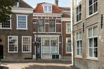 Street in the center of the city of Tholen in the province of Zeeland.