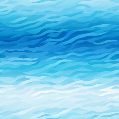 Fototapeta premium Azure Waters Ombre Retreat Pattern