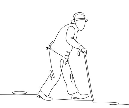 recommend clip art: Grandfather. Old. One line.