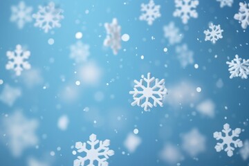 Fototapeta na wymiar Christmas and New Year background with snowflakes.