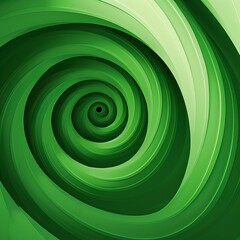 Abstract green background. Spiral graduated green vector design. 