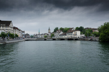 Obraz premium view of the city of Zurich