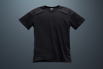 Blank black t - shirt product photography mockup
