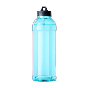 Sports water bottle isolated on transparent or white background, png