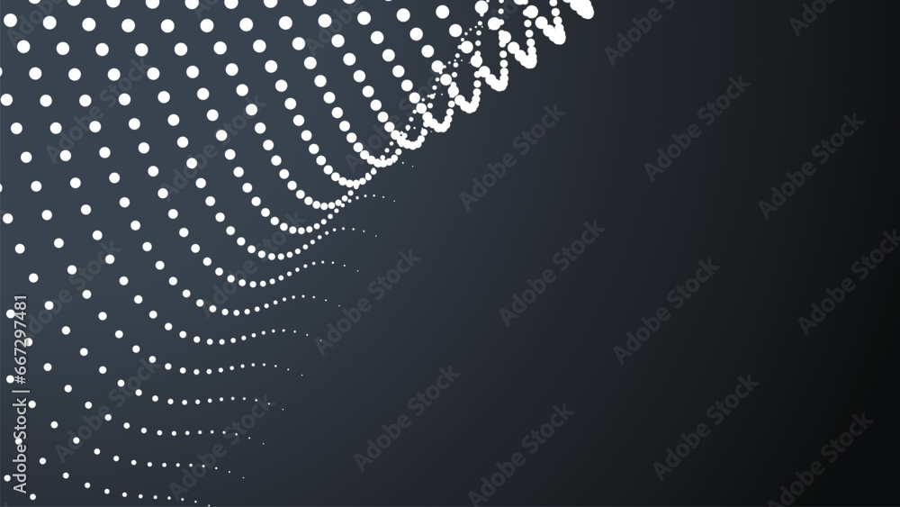 Aufkleber abstract geometric gradient backdrop. dots structure, shape. scientific background.