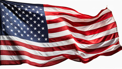 us flag usa flag american national flag in png isolated on transparent background - obrazy, fototapety, plakaty
