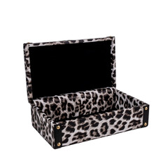 luxury decorative boxes hand made leather isolated
