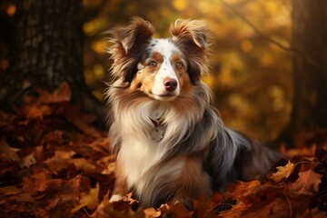 Stunning dog breeds photos. Generative AI