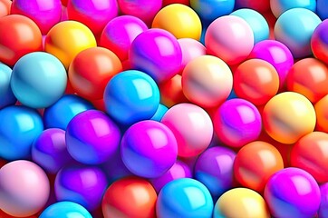 Fototapeta na wymiar Background of colorful balls, beautiful.