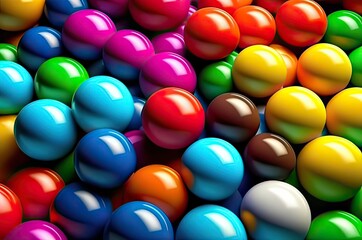 Background of colorful balls, beautiful.