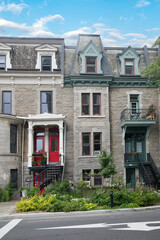 Beautiful view of the streets in
Plateau-Mont-Royal in Montreal, Canada