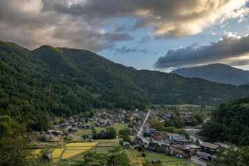 Fototapeta na wymiar Historical Village of Shirakawa-go, Gifu, Japan