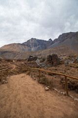 road in the mountains Cajón del Maipo e Embalse El Yeso, Chile , Santiago, Chile