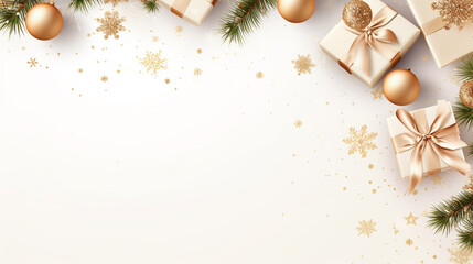 Beautiful chrismas background template with copy space for text