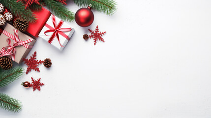 Beautiful chrismas background template with copy space for text