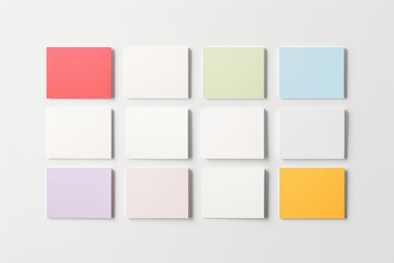 business card collage mockup