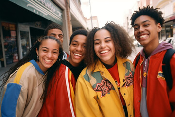 90s, hipsters Memphis style, 1990s, Retro music party, Funky, retrowave, cassette time, tape recorder neon, Fashion street style, bright looks, imported clothing, evocative style.