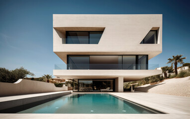 Obraz na płótnie Canvas Luxury home in valencia designed by a top architects
