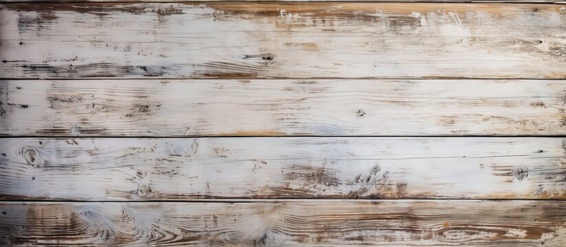 Antique cracked wooden furniture with weathered white vintage wallpaper texture background