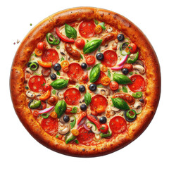 Exquisite Prosciutto and Arugula Pizza, GENERATIVE AI
