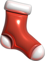 Inflated Christmas Holiday Balloon PNG Element Object